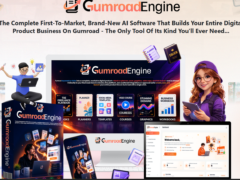 GumRoad Engine review featured image showing an AI app creating an ebook and listing it on a Gumroad store