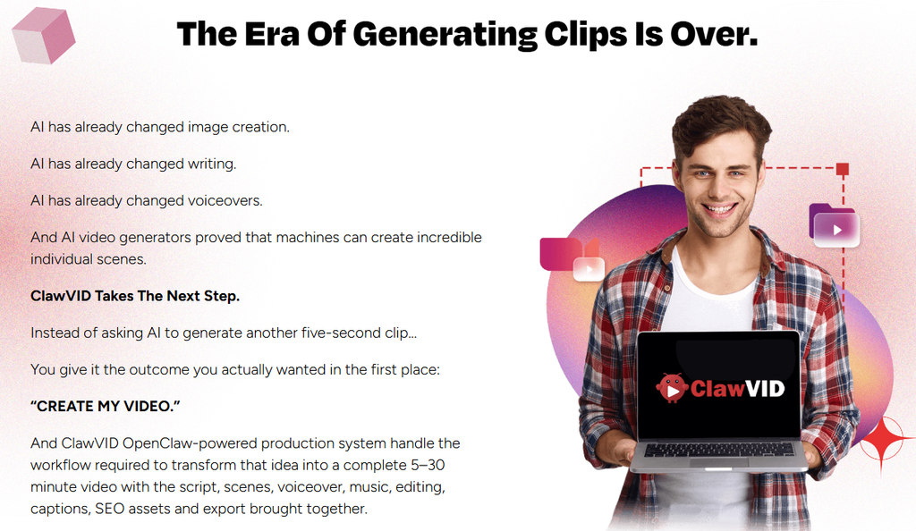 ClawVID AI video creation software