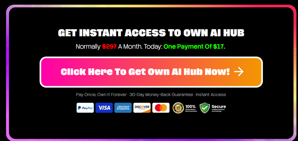 Own AI Hub pricing page