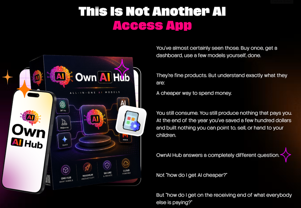 Own AI Hub platform interface
