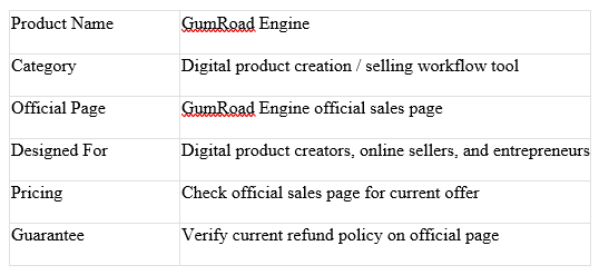 GumRoad Engine platform overview