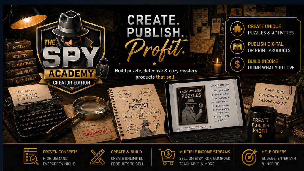 Spy Academy Powered by Activity Book Generator